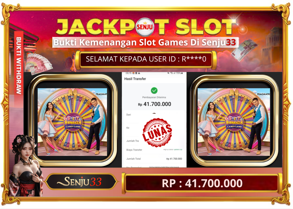 🎰 SENJU33 JACKPOT SLOT Rp. 41.700.000 LUNAS 🎉