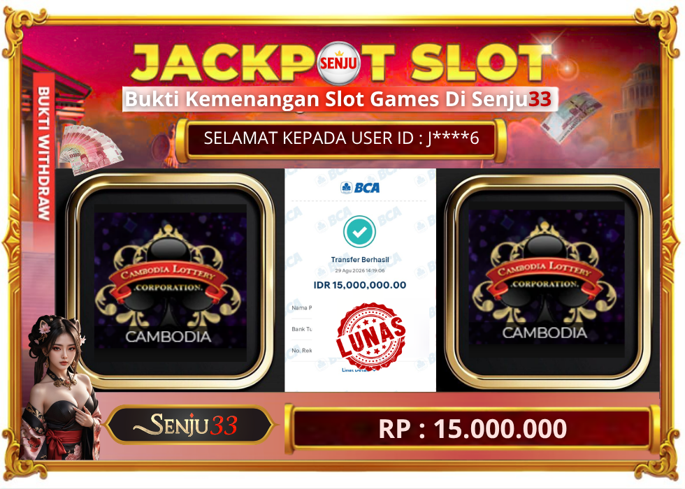 🎰 SENJU33 JACKPOT SLOT Rp. 15.000.000 LUNAS 🎉